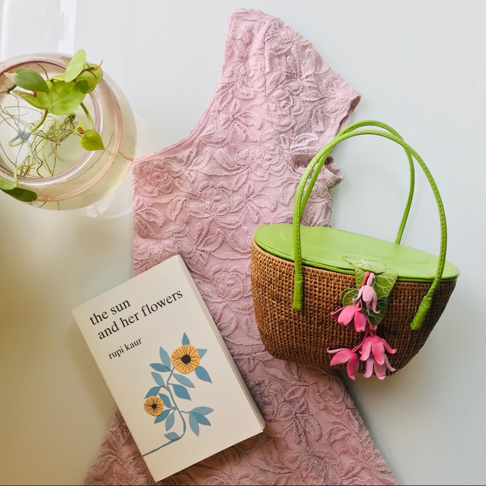 Blush Lace Skater Dress